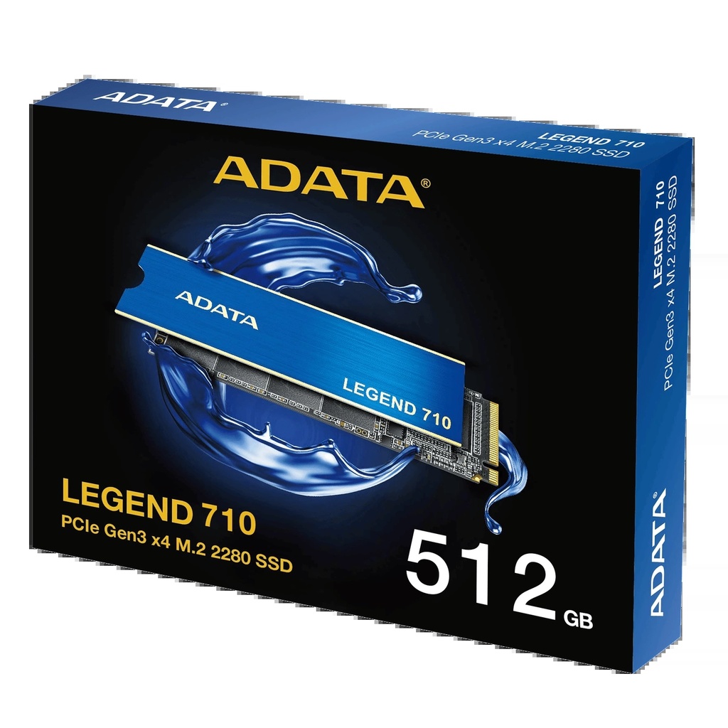 ADATA Disque Dur SSD Interne Adata Legend 710 512Go M.2 2400Mo/s NVMe 12M
