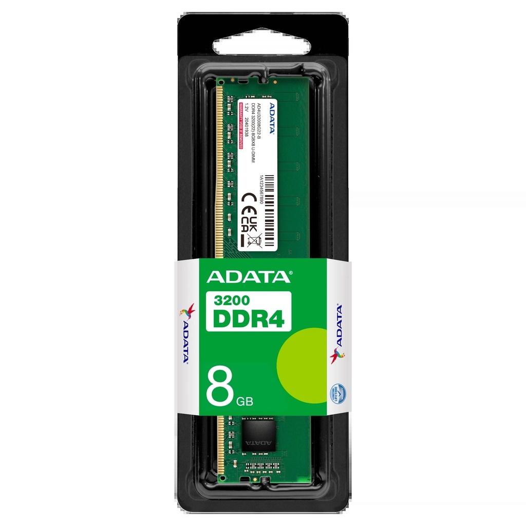 ADATA Barrette mémoire DDR4-3200 U-DIMM 8GB DESKTOP