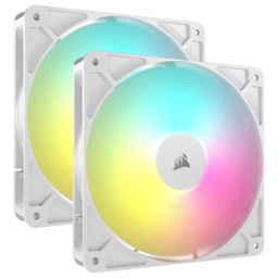 [0840006684190] Corsair RS140 ARGB Dual Pack Blanc