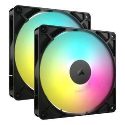 [0840006684152] Corsair RS140 ARGB Dual Pack Noir
