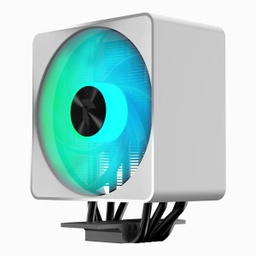 [4711099474370] APNX AP1-V High Performance 5 Pipe CPU Air Cooler (White)