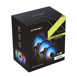 [5489839019127] XTRMLAB XLF120 Mirror Triple Pack + Hub (Black)