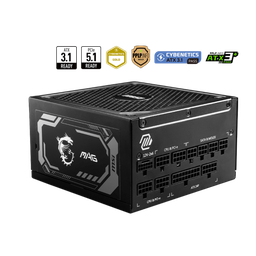 [4711377142243] MSI MAG A1000GL PCIE5 80PLUS Gold 1000W Noir