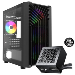 [5489839028747+5489840650586] XTRMLAB LYNX V2 + XTRMLAB XP-650B 80+ BRONZE 650W ( 2 ANS GARANTIE )